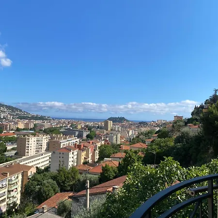 Apartment 02 Vue Panoramique -wifi- Parking Prive -nice *