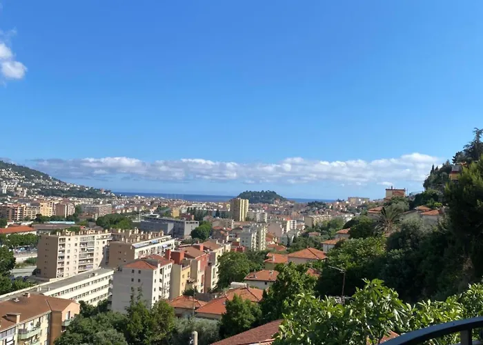 Apartamento 02 Vue Panoramique -wifi- Parking Privé -nice *
