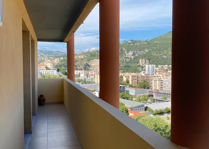 02 Vue Panoramique -wifi- Parking Privé -nice *