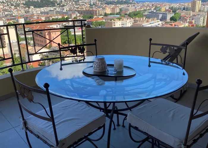 02 Vue Panoramique -wifi- Parking Privé -nice Apartamento *